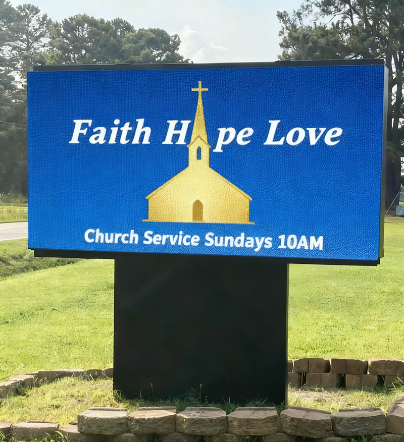 GRAND LED Launches 4x8ft Double Faces LED Sign P6/P8 for Schools & Churches